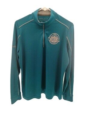 Perry Ellis Shirt Mens Size Medium Miami Super Bowl Host Volunteer Long Sleeve